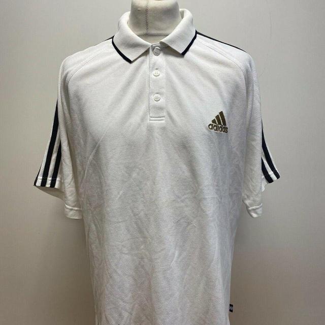 Adidas Men's Polo shirt - White - L on Productcaster.