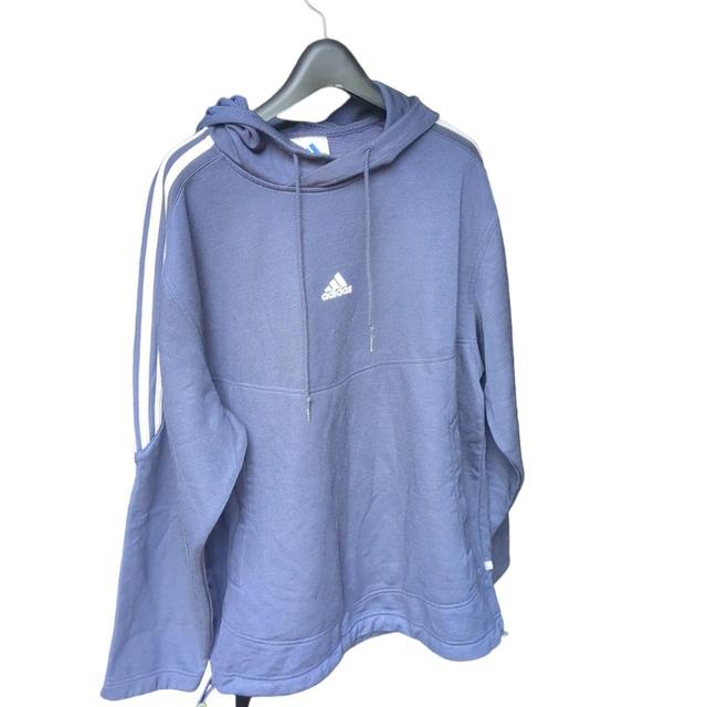 Adidas Men's Hoodie - Navy - S on Productcaster.