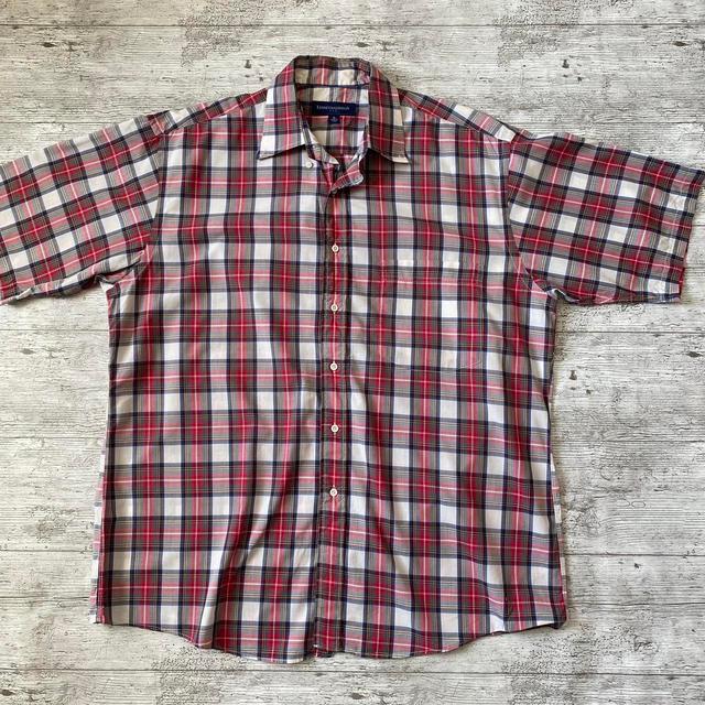 American Vintage Men's Shirt - Blue/Red - L on Productcaster.