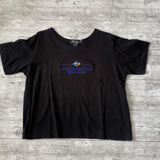 Vintage Men's T-shirt - Black - S on Productcaster.