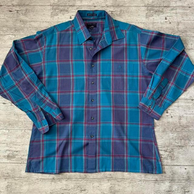 Vintage Men's Shirt - Blue - XL on Productcaster.