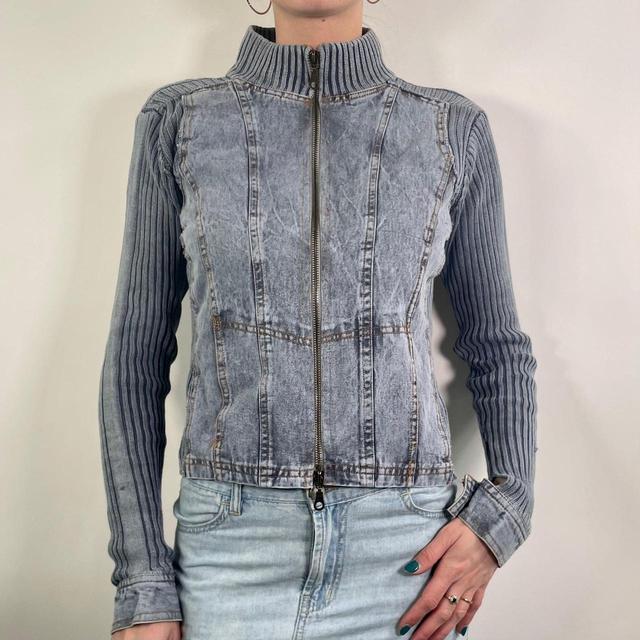 Vintage Women's Jacket - Blue - XS on Productcaster.