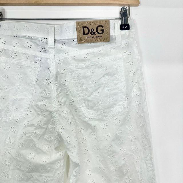 Dolce & Gabbana Women's Trousers - White - UK 8 on Productcaster.