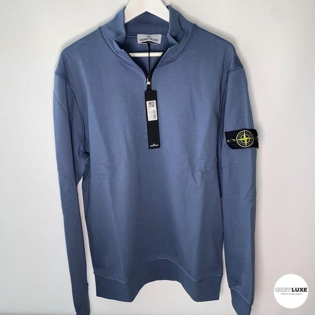 Stone Island Men's Sweatshirt - Blue - XL on Productcaster.