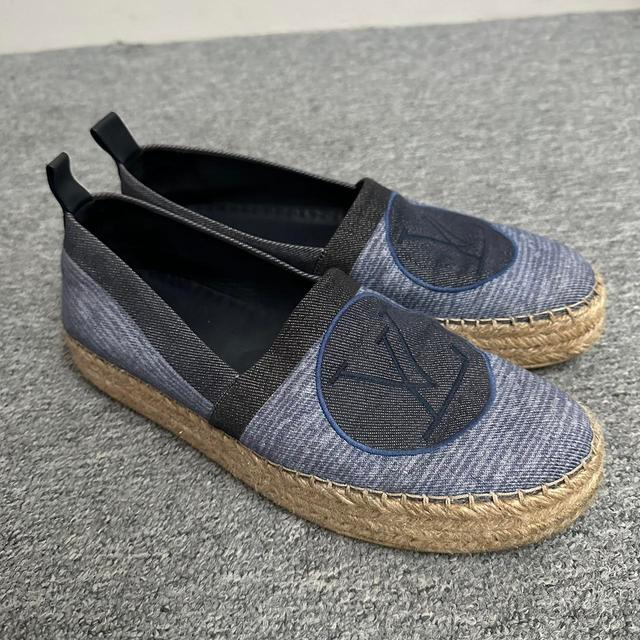 Louis Vuitton Women's Loafers - Blue - UK 8 on Productcaster.