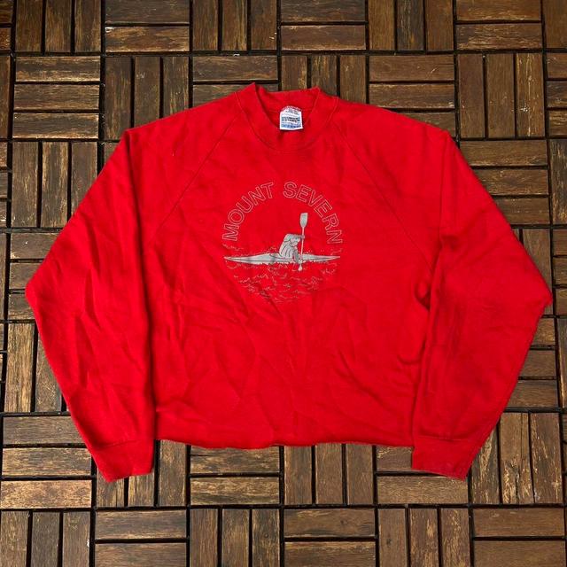 Screen Stars Men's Sweatshirt - Red - L on Productcaster.