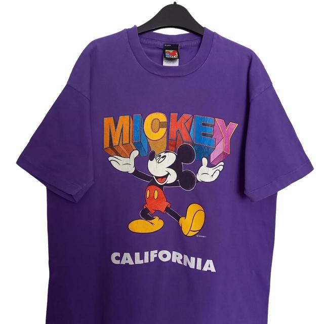 Disney Men's T-shirt - Purple - L on Productcaster.