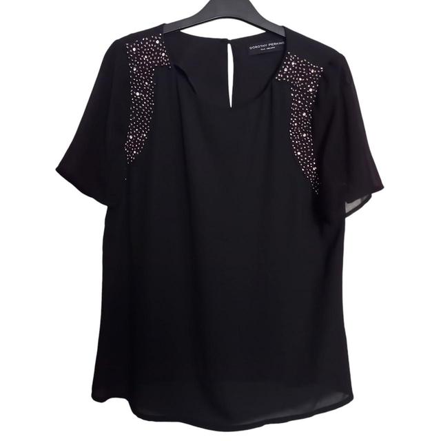 Dorothy Perkins Women's Blouse - Black - 12 on Productcaster.