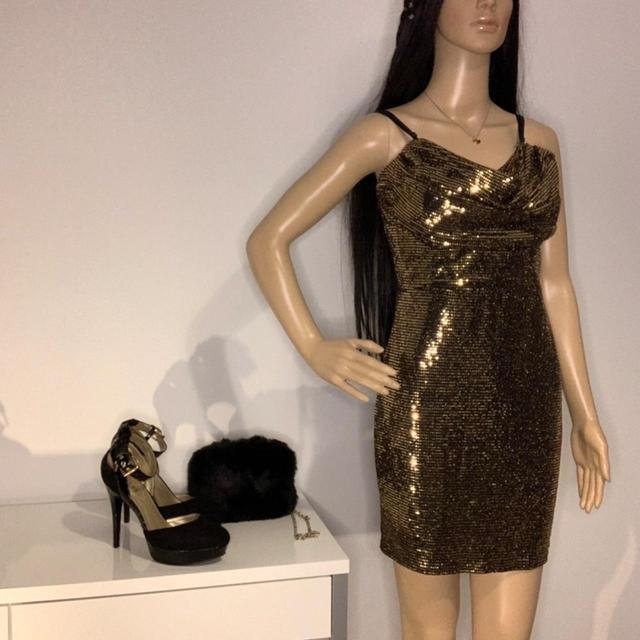 8 Other Reasons Women's Bodycon Dress - Gold - 8 on Productcaster.