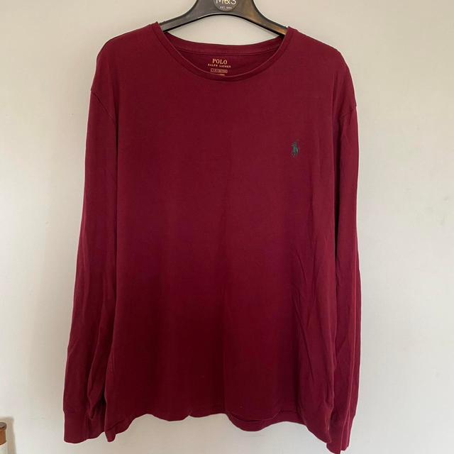 Polo Ralph Lauren Men's T-shirt - Burgundy - L on Productcaster.