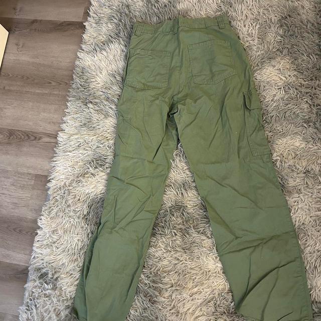 Primark Women's Cargo Trousers - Green - UK 10 on Productcaster.