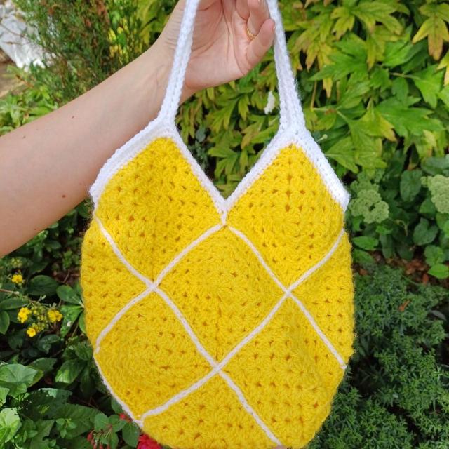 Handmade Women's Crochet Bag - White on Productcaster.