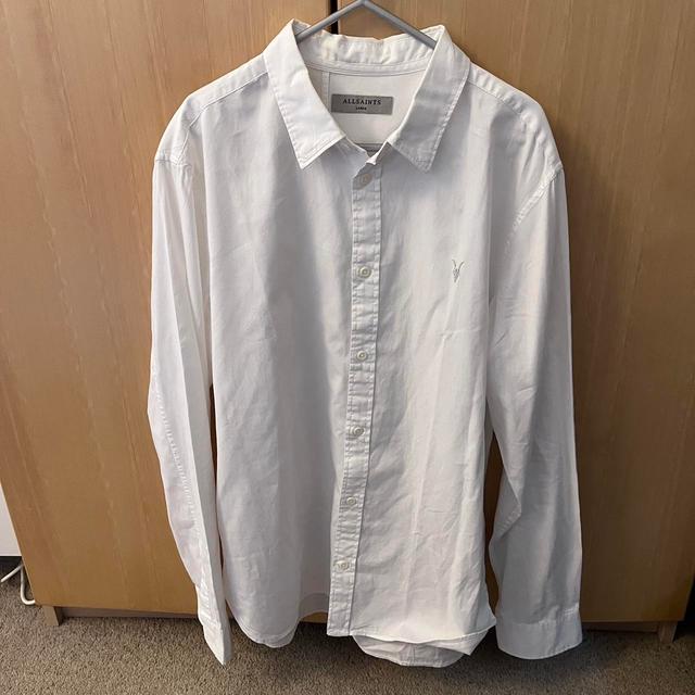 AllSaints Men's Shirt - White - L on Productcaster.