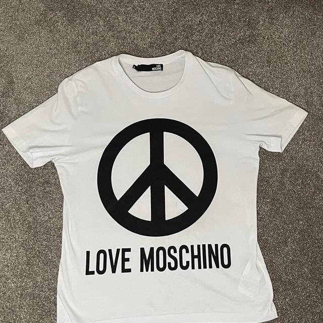 Love Moschino Men's T-shirt - White - L on Productcaster.