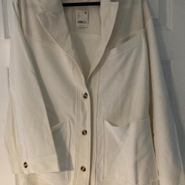 Free People Women's Lightweight Jacket - Cream - S on Productcaster.