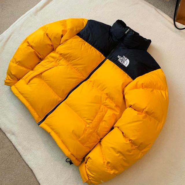 The North Face Men's Puffer Jacket - Yellow - S on Productcaster.