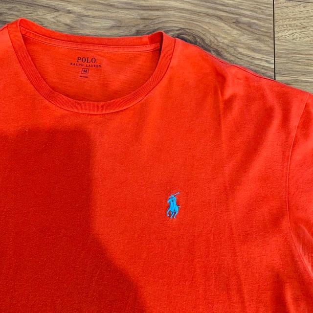 Polo Ralph Lauren Men's T-shirt - Red/Orange - M on Productcaster.