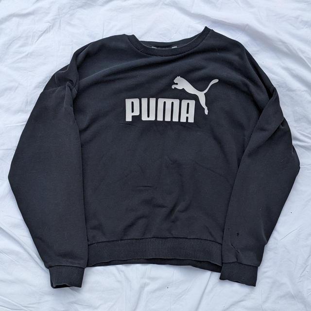 Puma Men's Sweatshirt - Black - M on Productcaster.