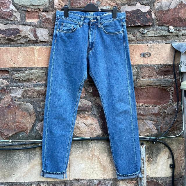 Carhartt WIP Men's Straight leg Jeans - Blue - 32" on Productcaster.