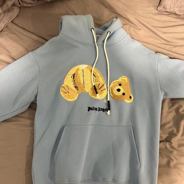 Palm Angels Men's Hoodie - Blue - M on Productcaster.