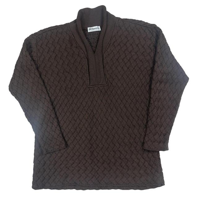 Carlo Colucci Men's Jumper - Brown - L on Productcaster.