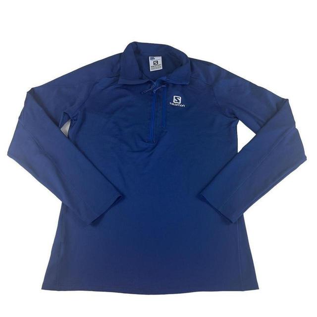 Salomon Men's T-shirt - Blue - S on Productcaster.