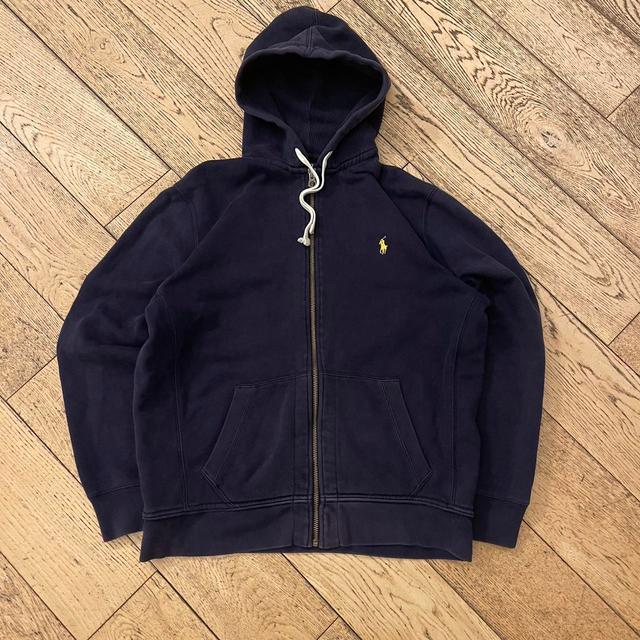 Ralph Lauren Men's Hoodie - Navy/Blue - L on Productcaster.