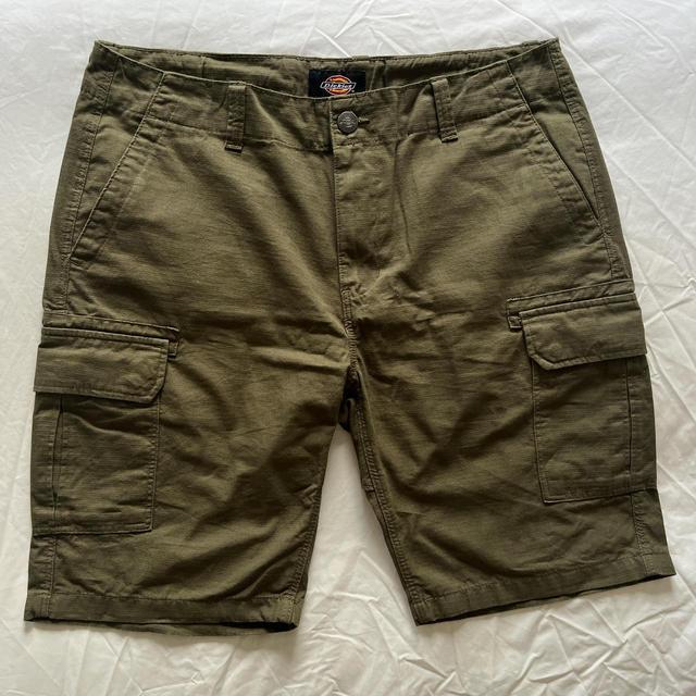 Dickies Men's Shorts - Khaki/Green - 36" on Productcaster.