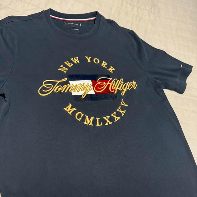 Tommy Hilfiger Men's T-shirt - Navy/Blue - L on Productcaster.