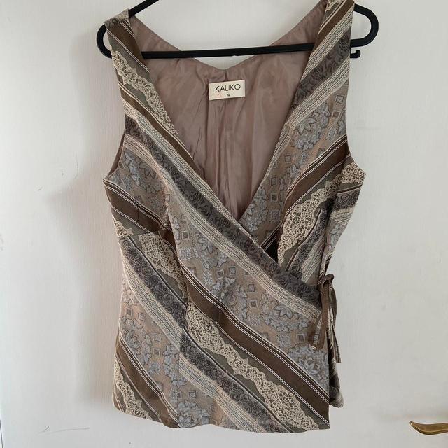 Deadstock Women's Shirt - Grey/Brown - M on Productcaster.