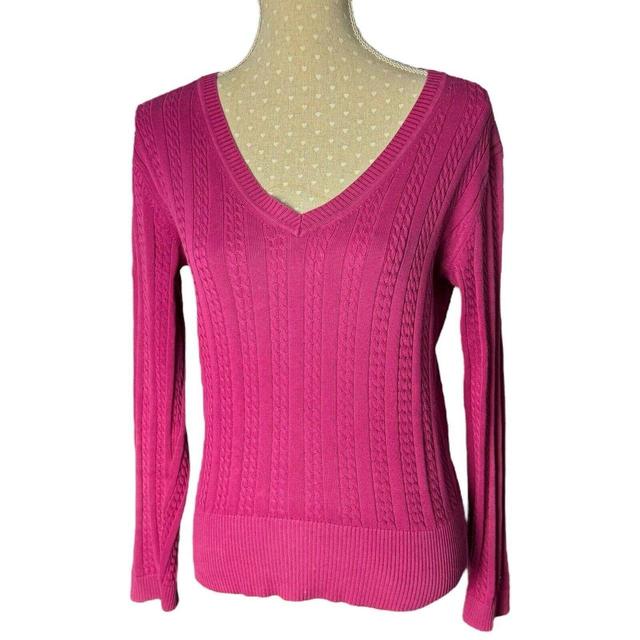 Tommy Hilfiger Women's Jumper - Pink - M on Productcaster.