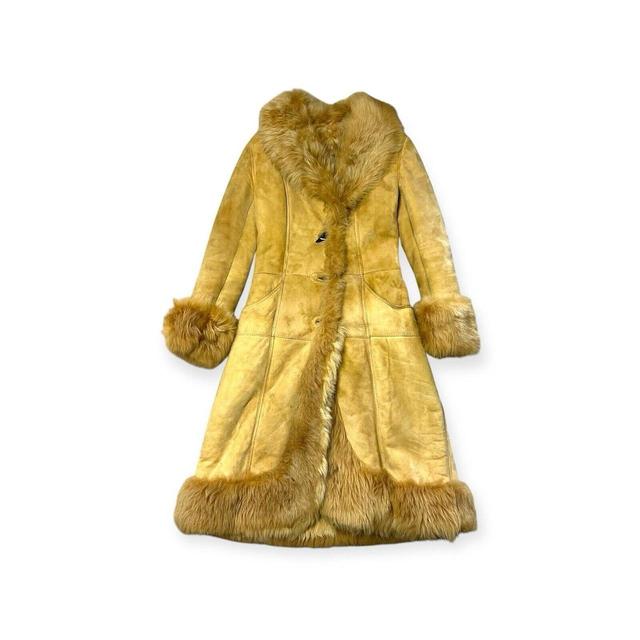 Vintage Women's Coat - Tan - UK 14 on Productcaster.