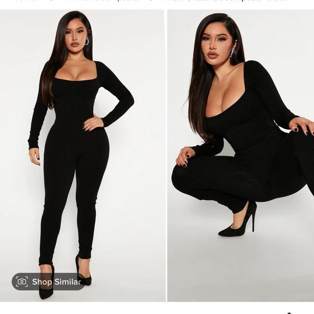 Fashion Nova Women's Skinny Jumpsuit - Black - XL on Productcaster.