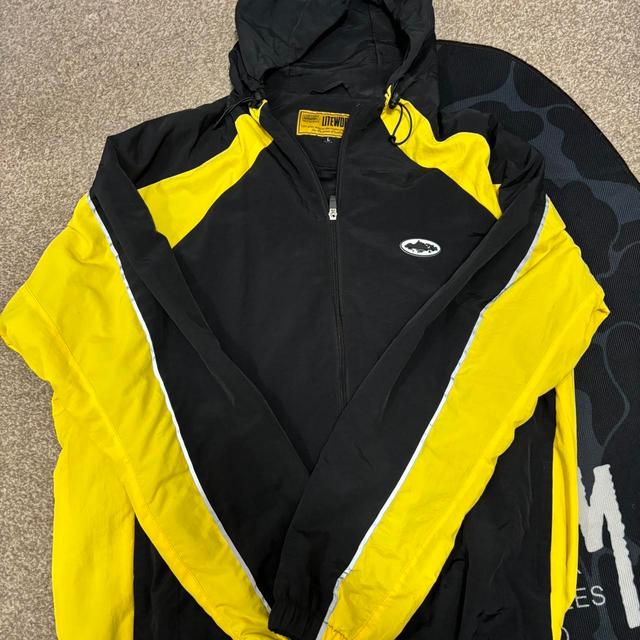 Corteiz Men's Windbreaker Jacket - Black/Yellow - L on Productcaster.