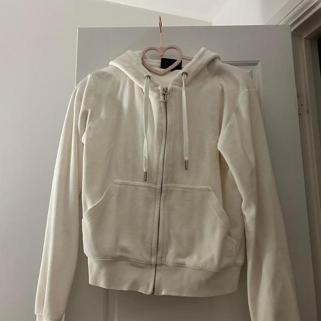 Juicy Couture Women's Hoodie - White/Cream - XS on Productcaster.