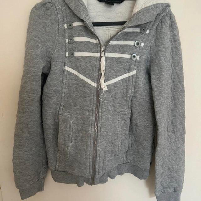 Marc by Marc Jacobs Women's Hoodie - Grey/White - XS on Productcaster.