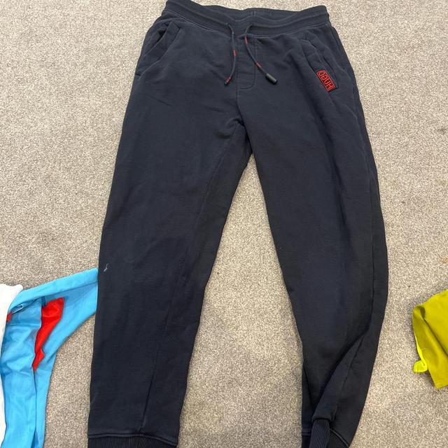 BOSS Men's Sweatpants - Black/Red - S on Productcaster.