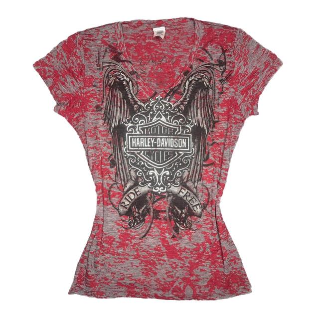 Harley Davidson Men's T-shirt - Red - M on Productcaster.