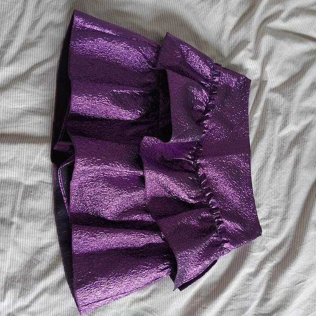 Zara Women's Mini Skirt - Purple - UK 10 on Productcaster.