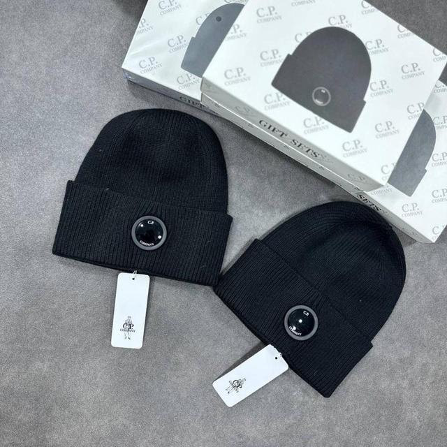 CP Company Men's Beanies - Black on Productcaster.