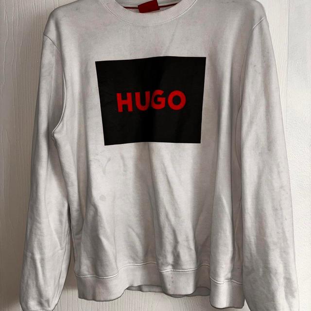 Hugo Boss Men's Sweatshirt - White - L on Productcaster.