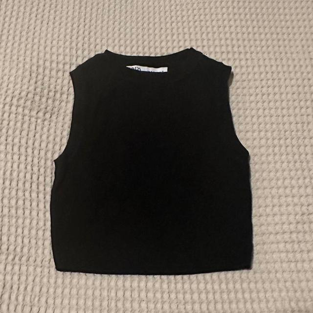 Zara Women's Crop top - Black - XS on Productcaster.