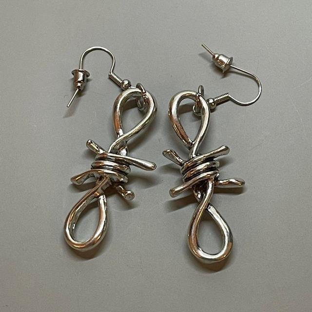 Women's Earrings - Silver on Productcaster.