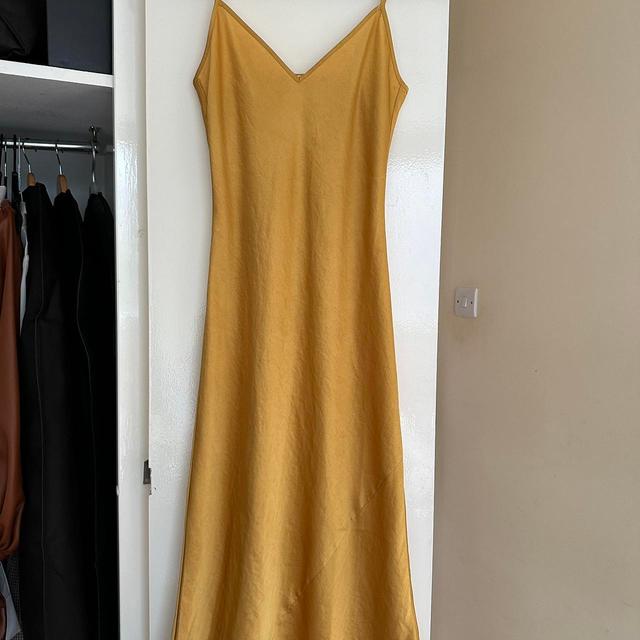 Aritzia Women's Slip Dress - Yellow/Gold - XXS on Productcaster.