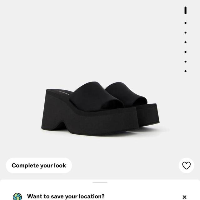 Bershka Women's Sandals - Black - UK 5 on Productcaster.