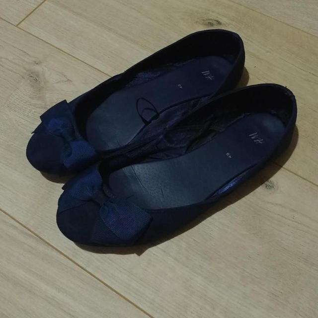 H&M Women's Ballet shoes - Black/Blue - UK 6.5 on Productcaster.