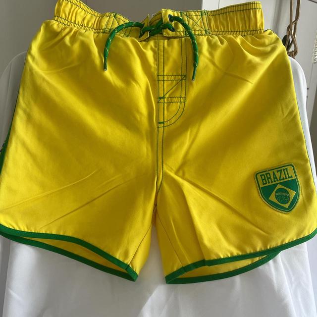 Men's Shorts - Yellow/Green - S on Productcaster.