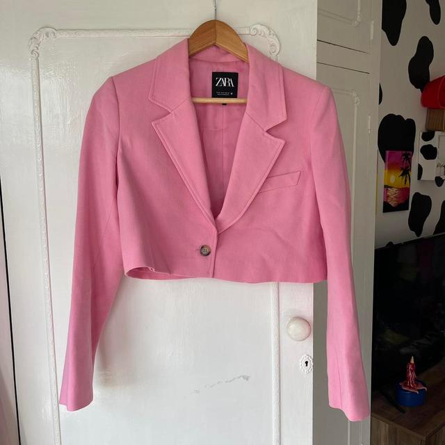 Zara Women's Blazer Jacket - Pink - S on Productcaster.