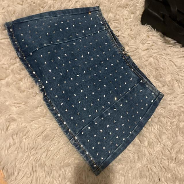 Women's Skirt - Blue/Navy - UK 8 on Productcaster.