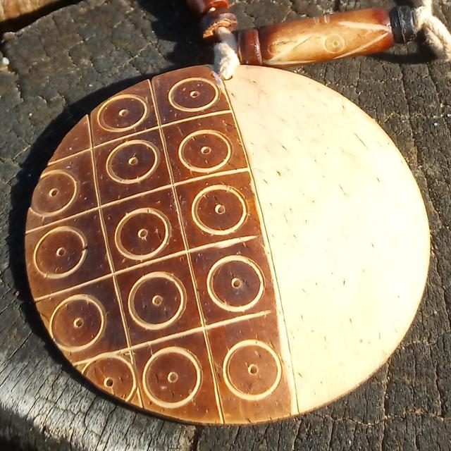 Handmade Women's Necklace - Tan/Brown on Productcaster.